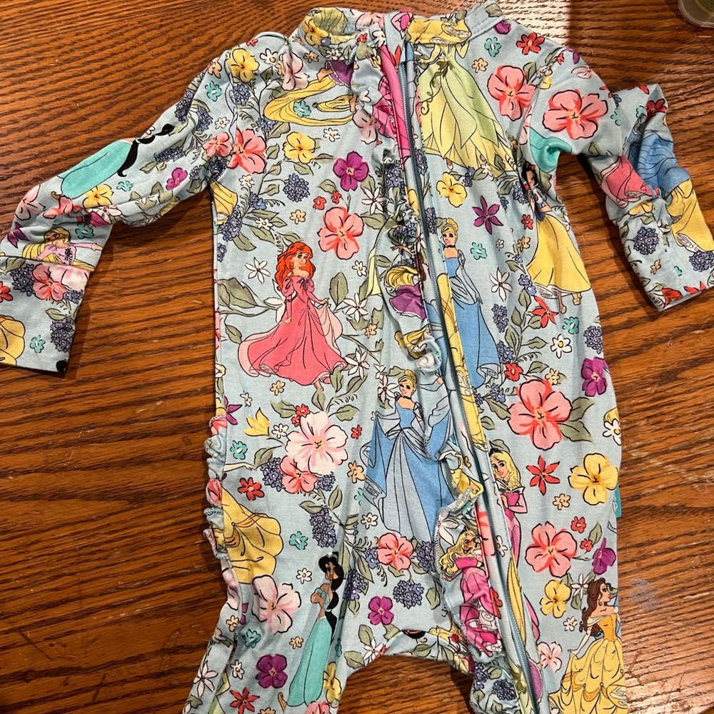 Posh Peanut Disney Princess Ruffle Footie